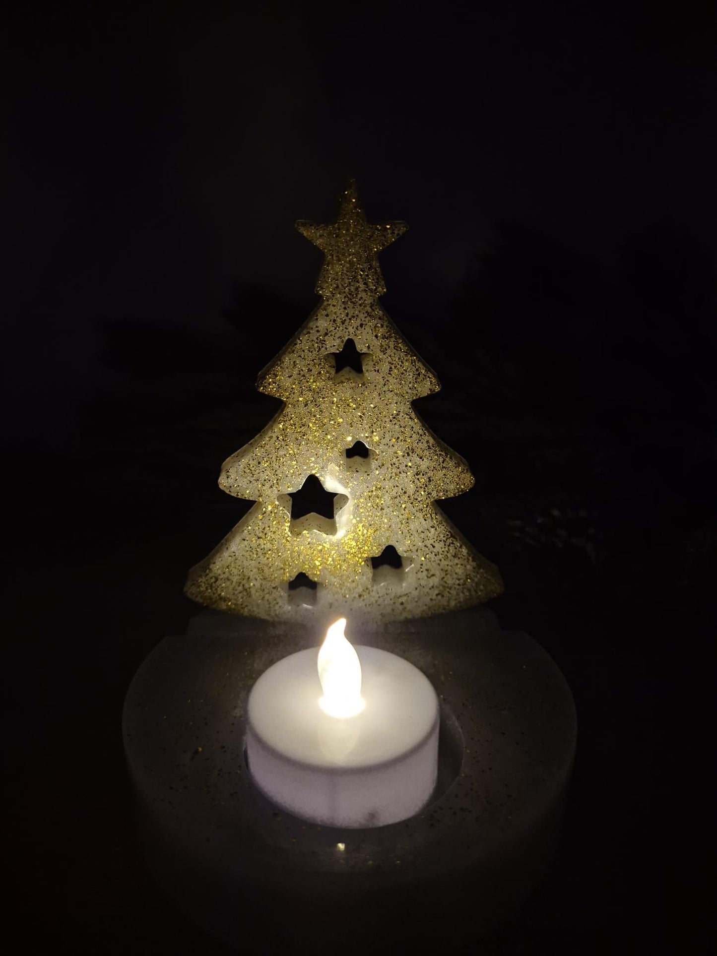 Christmas Tree Tealight holder Decoration