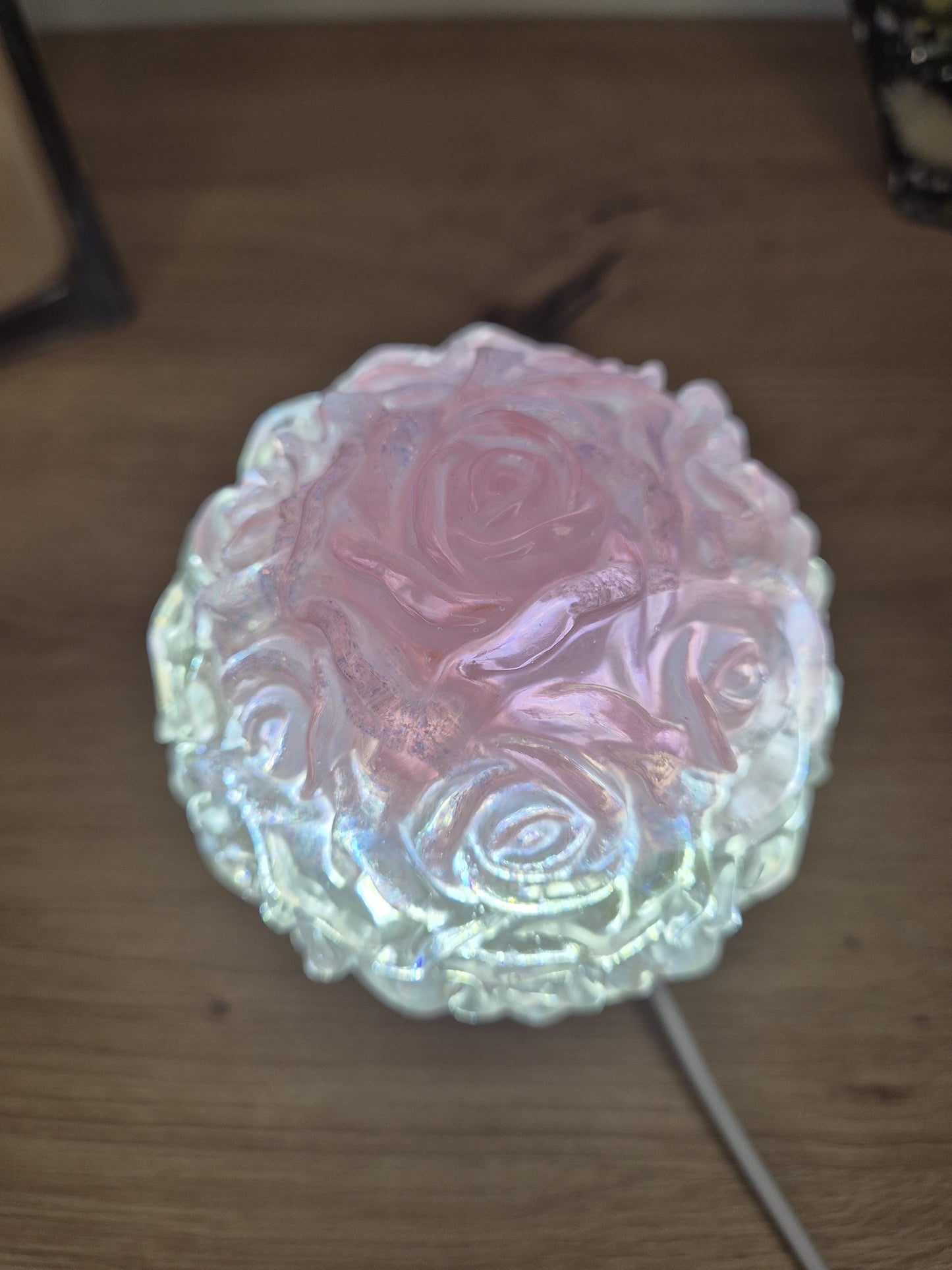 Resin Flower Night Lamp