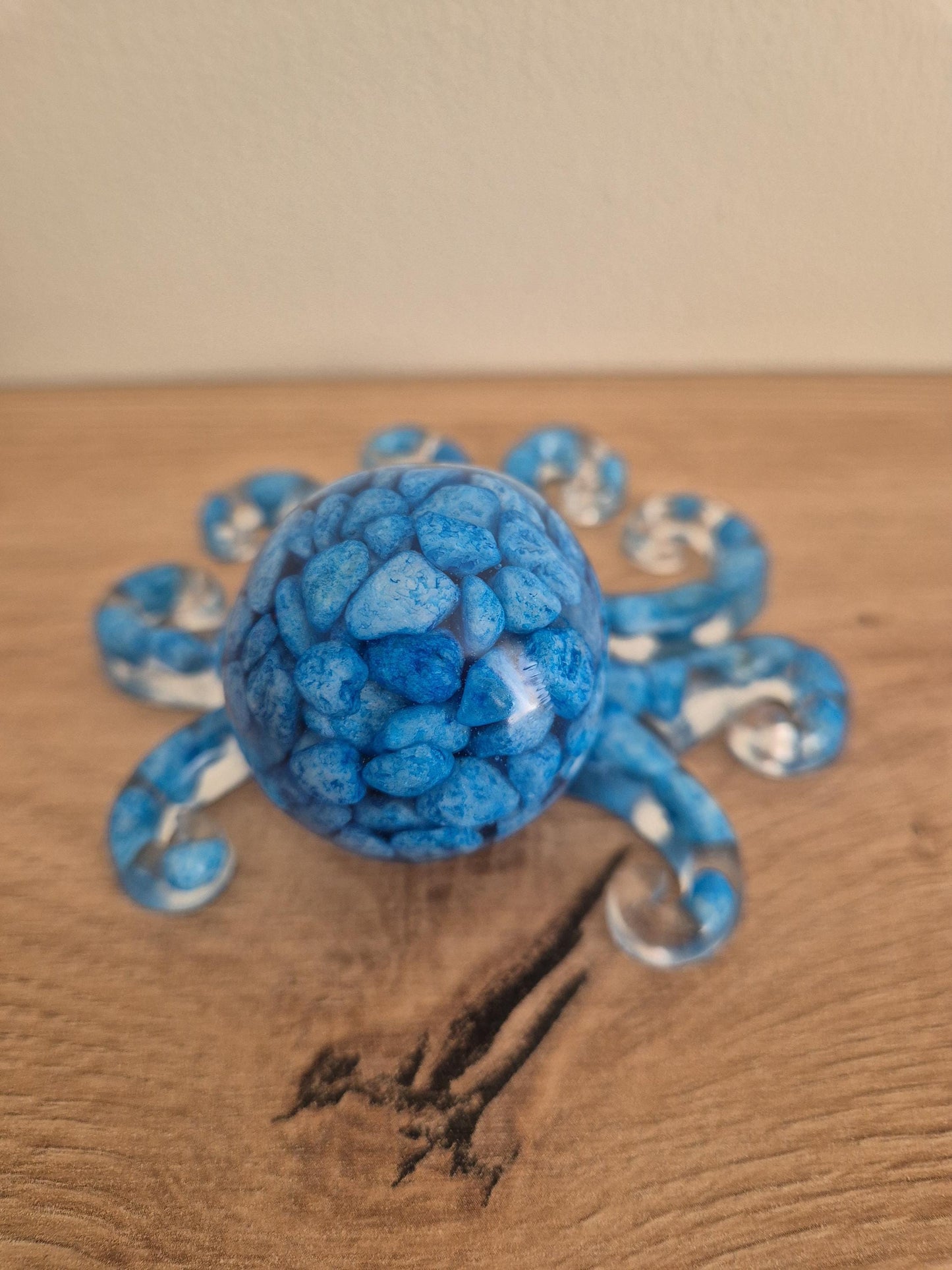 Handmade resin octopus