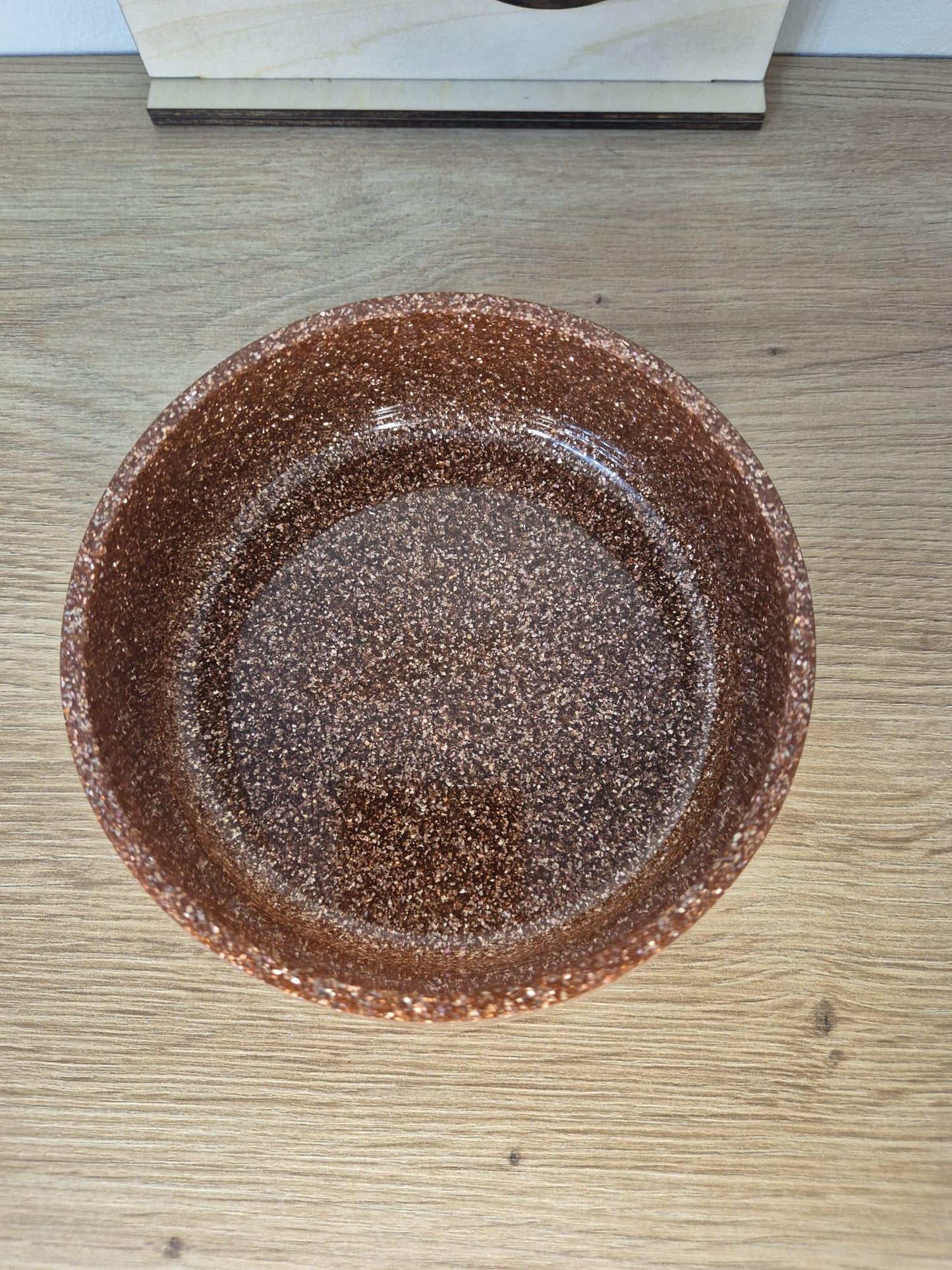 Handmade resin round tray