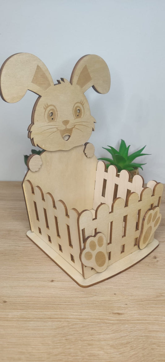Easter Bunny Wooden Box