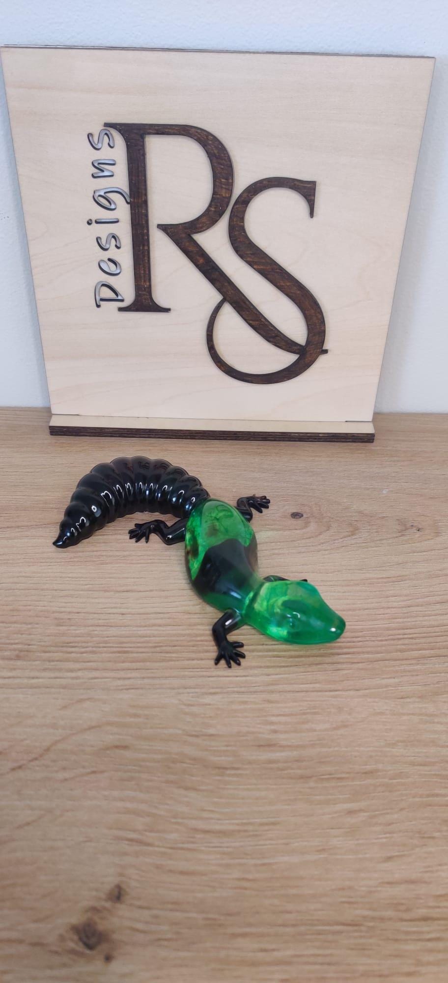 Handmade Gecko Lizard Resin