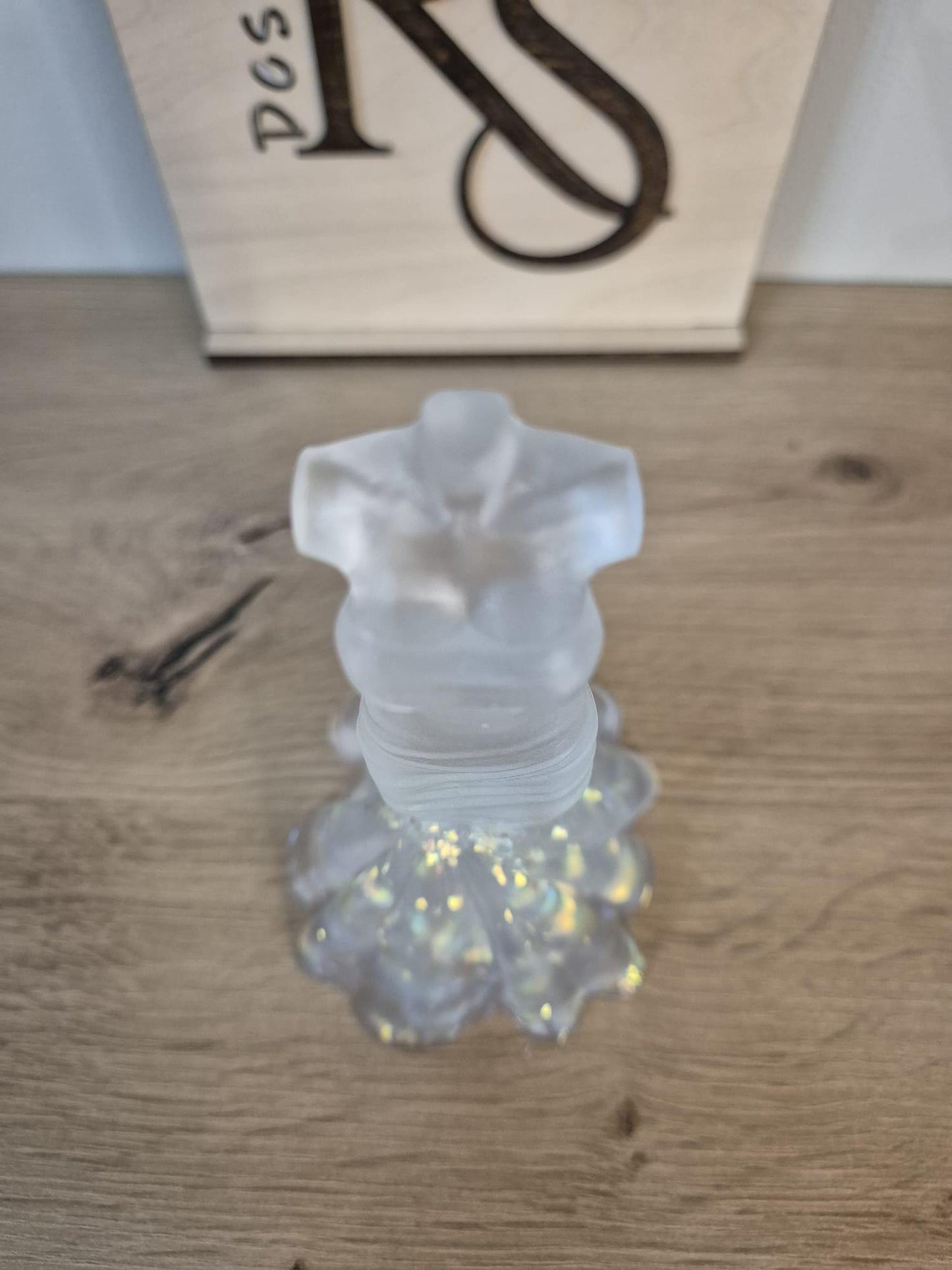 Handmade resin wedding dress ornament