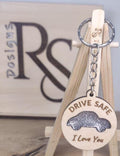 Wood resin keyring