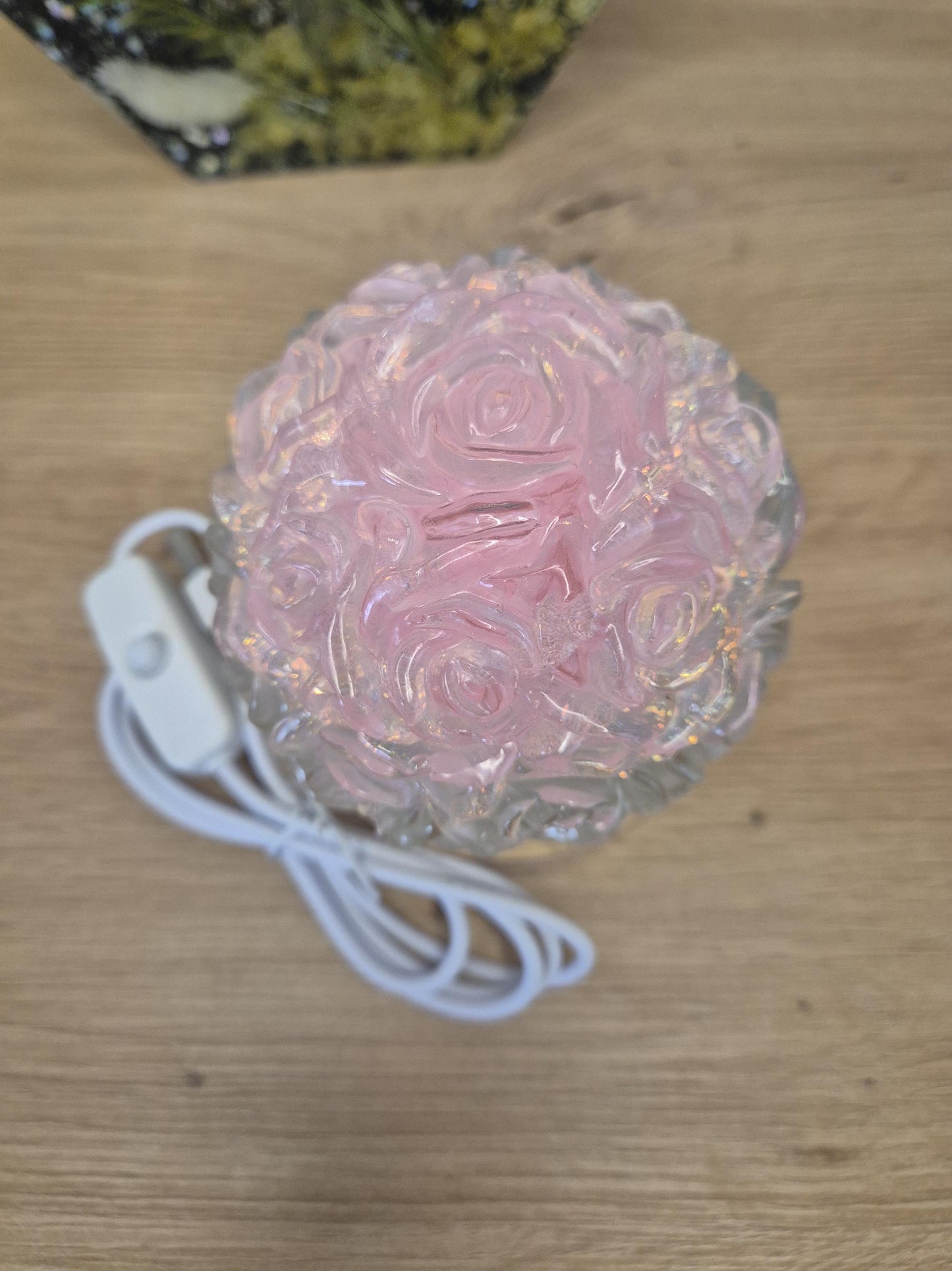 Resin Flower Night Lamp