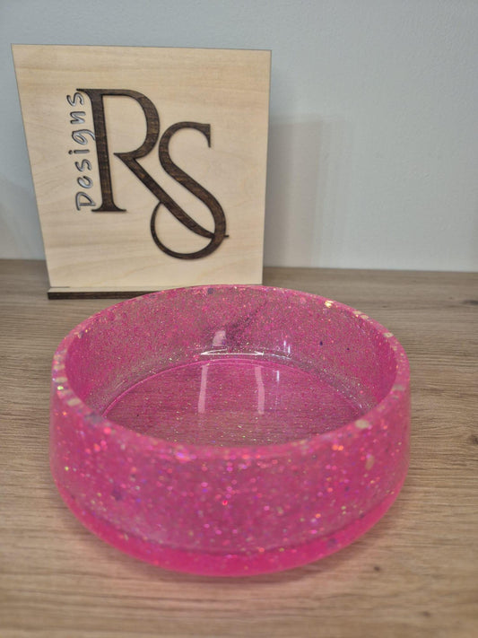 Handmade resin round tray