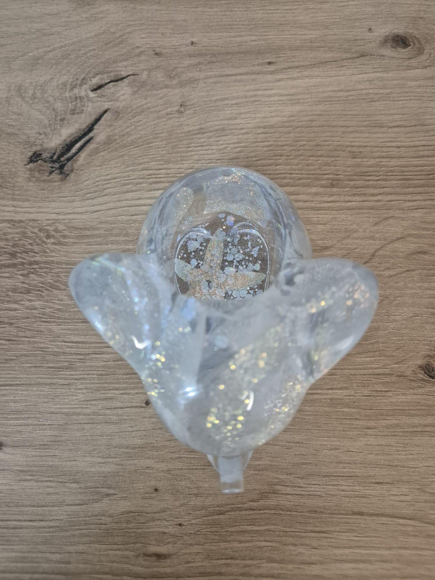 Handmade resin elephant makeup brush/blender holder
