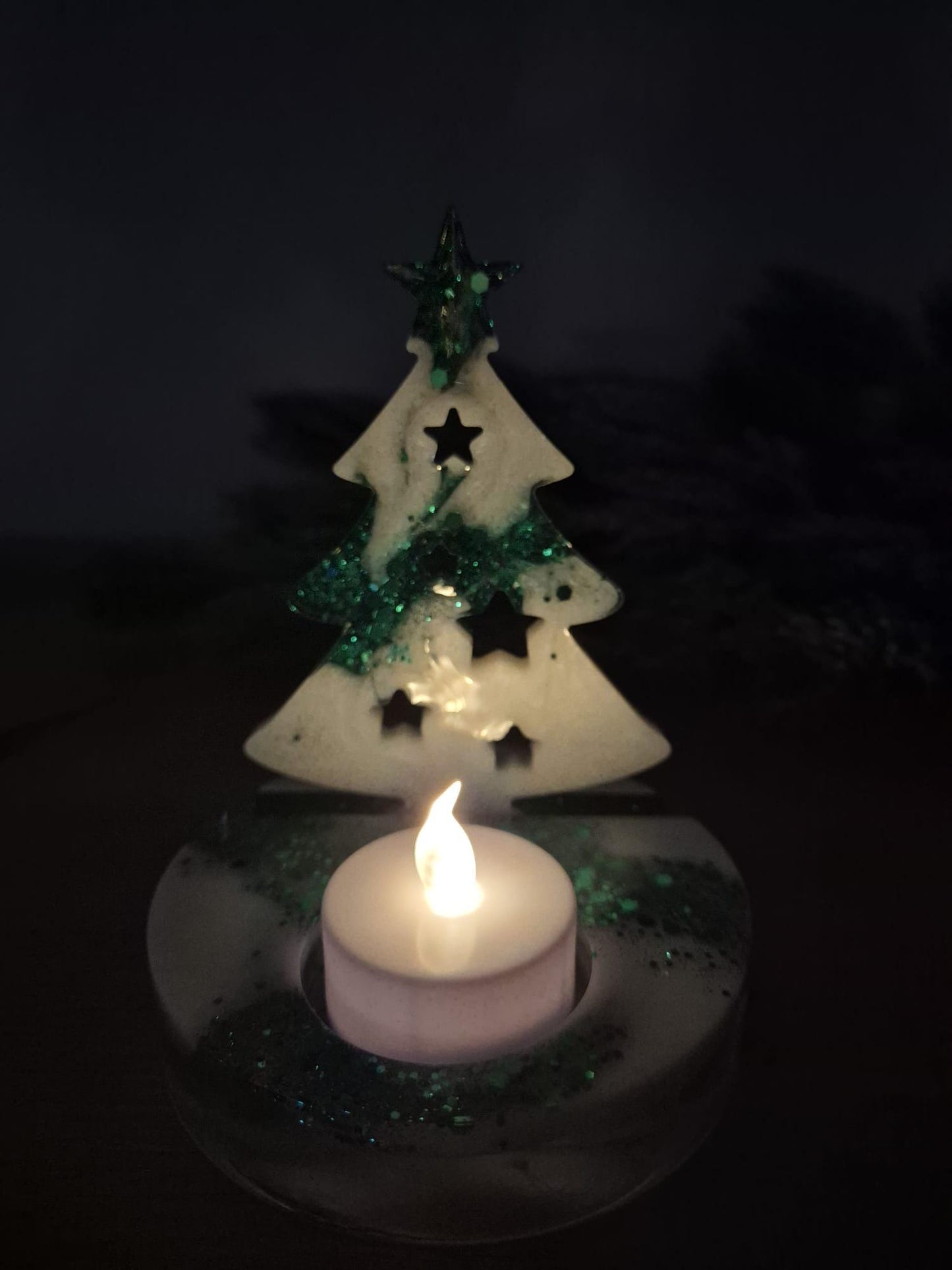 Christmas Tree Tealight holder Decoration