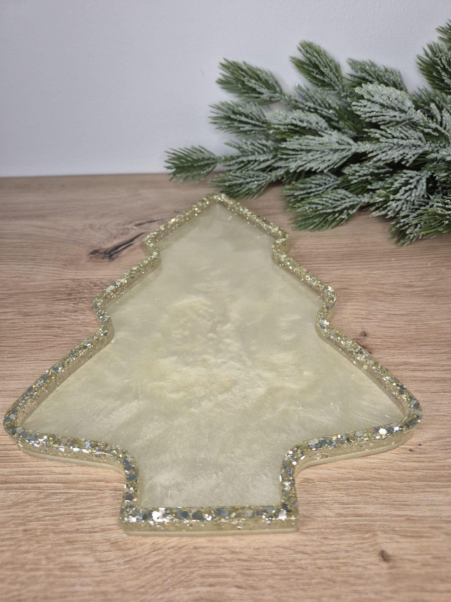 Christmas Resin Serving Tray