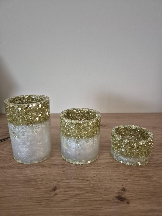 Tealight holder Christmas Set 3 pieces Decoration