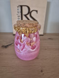 Handmade Resin jar with cork lid
