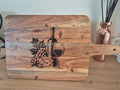 Wooden Cheese & Wine Chopping Board Engraved