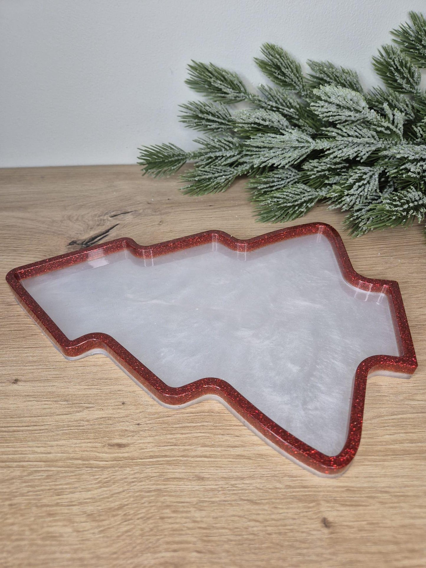 Christmas Resin Serving Tray