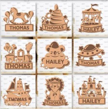 Personalized Kids Laser Cut Sign