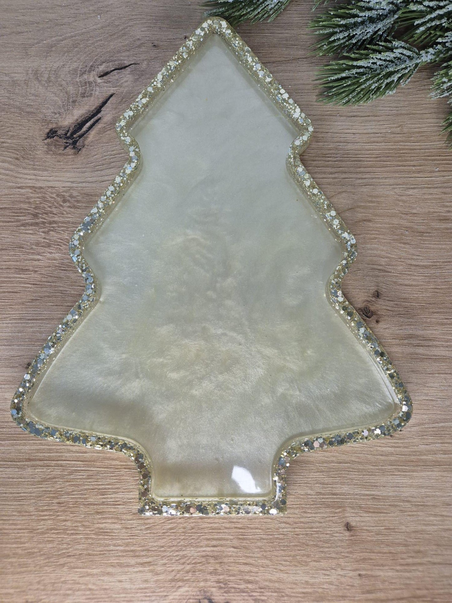 Christmas Resin Serving Tray