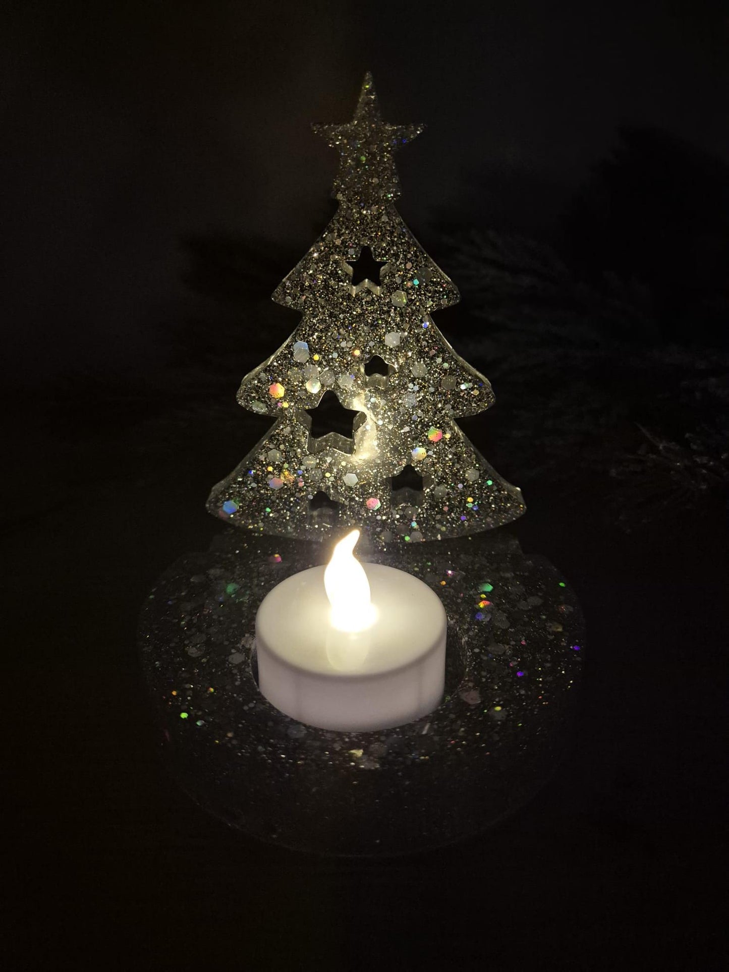 Christmas Tree Tealight holder Decoration