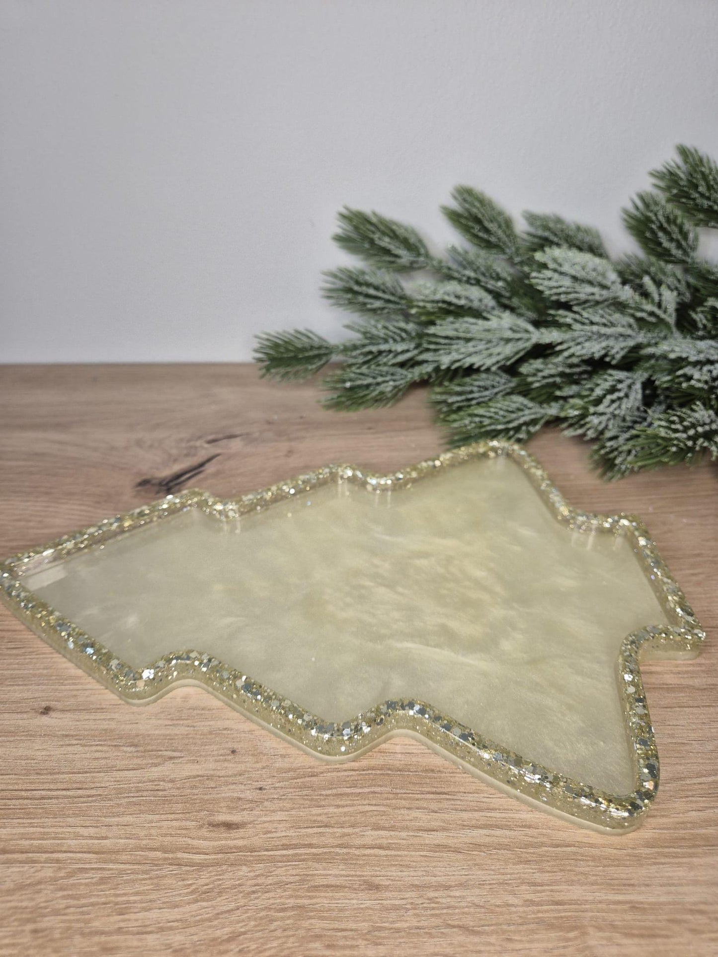 Christmas Resin Serving Tray