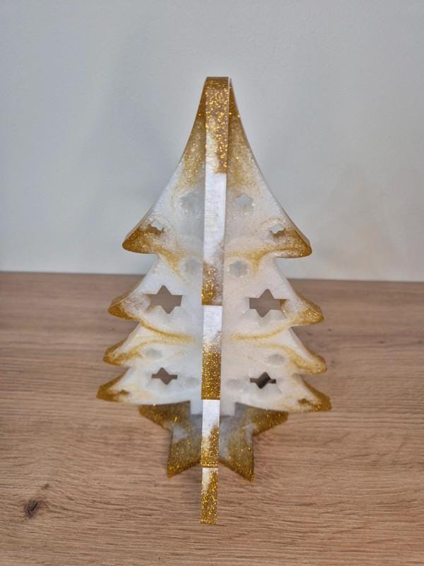 Handmade Christmas Tree Centrepiece Resin Decoration