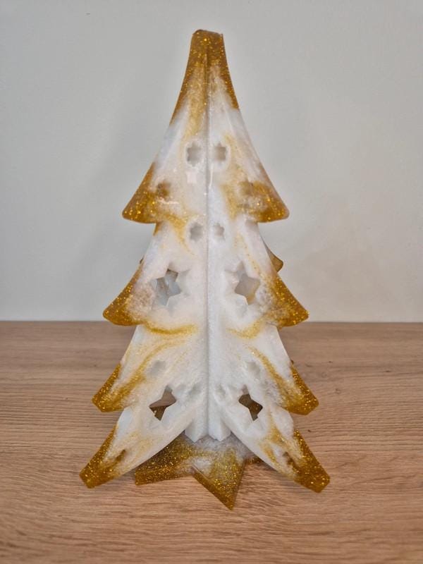 Handmade Christmas Tree Centrepiece Resin Decoration
