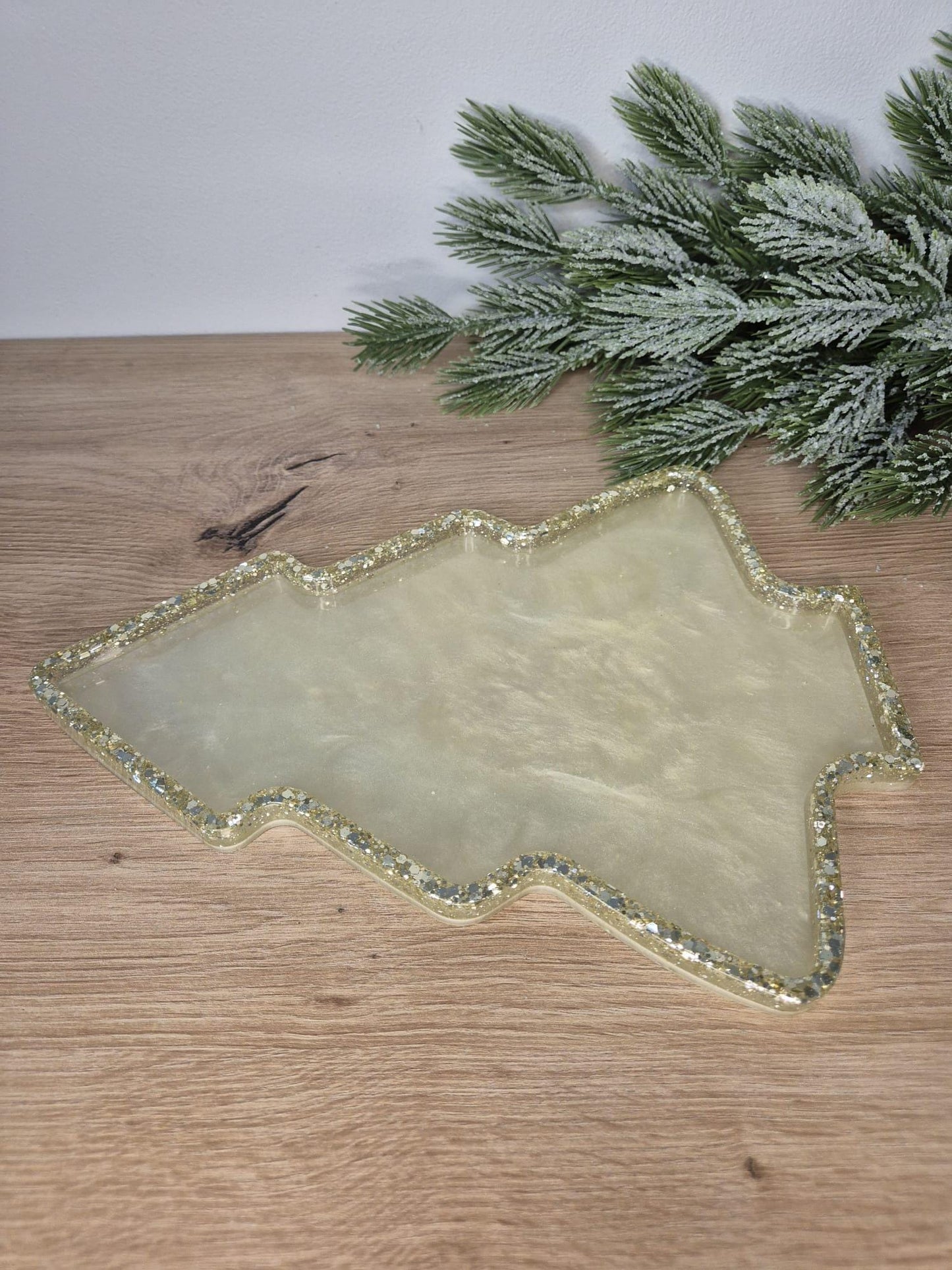 Christmas Resin Serving Tray