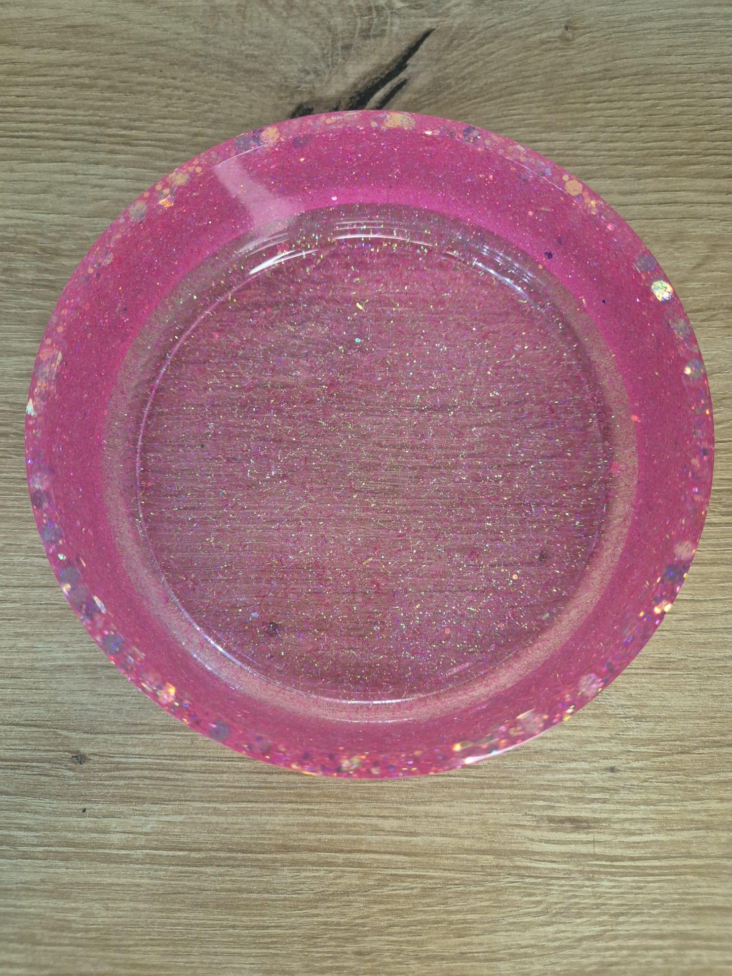 Handmade resin round tray