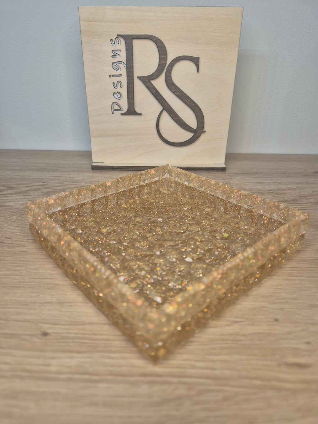 Handmade resin square tray