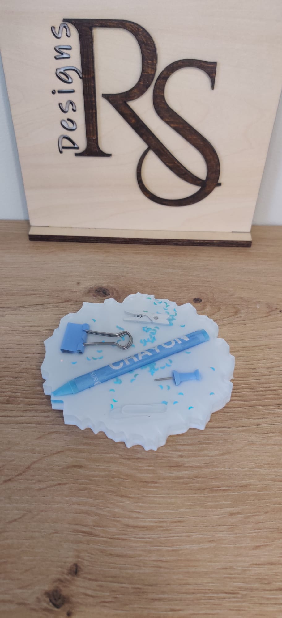 Resin coaster school themed