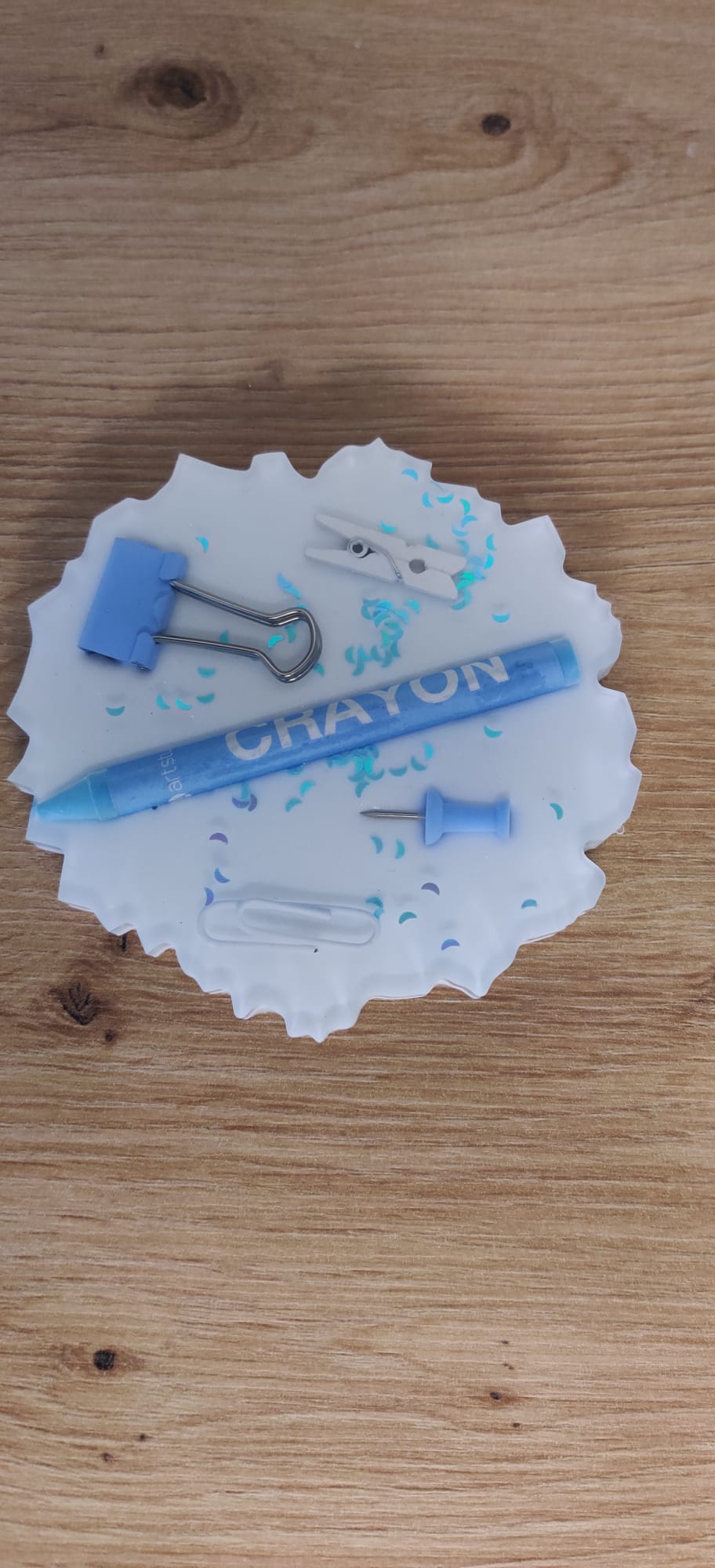 Resin coaster school themed