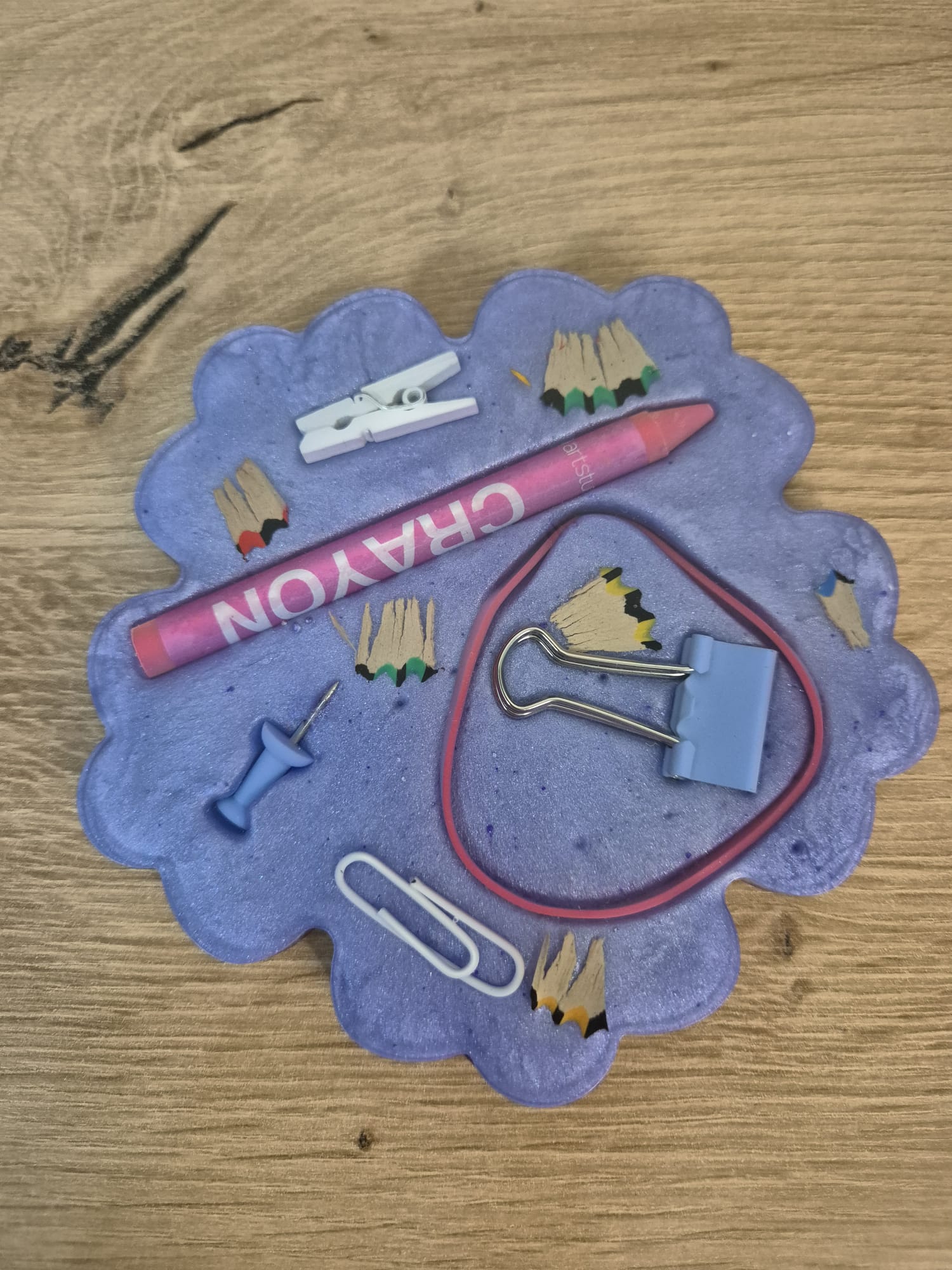 Resin coaster school themed