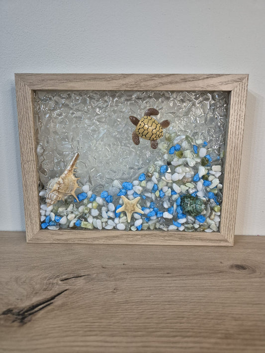 Resin Frame Sea Scene