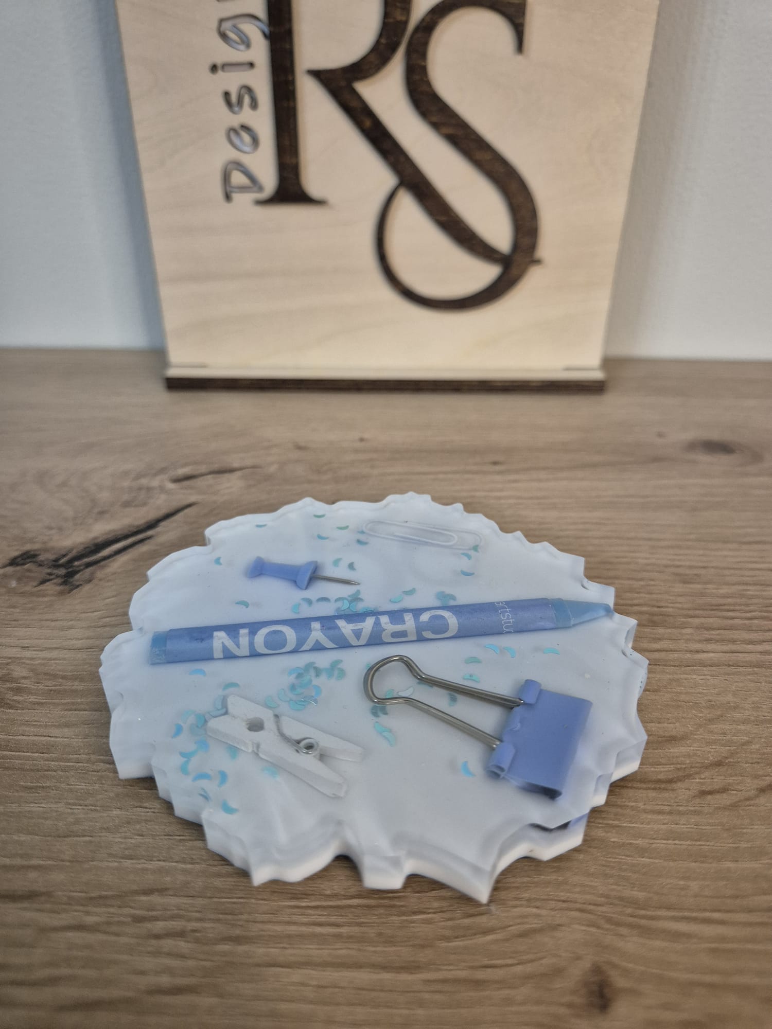 Resin coaster school themed