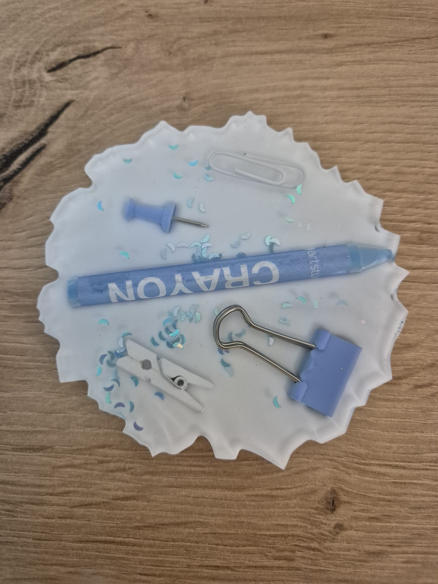 Resin coaster school themed