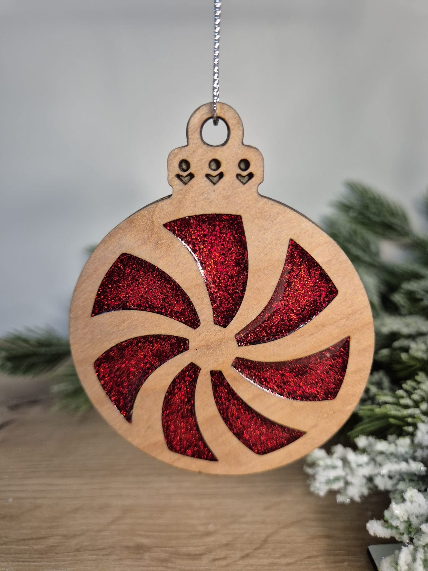 Resin and wood Christmas Tree Decoration