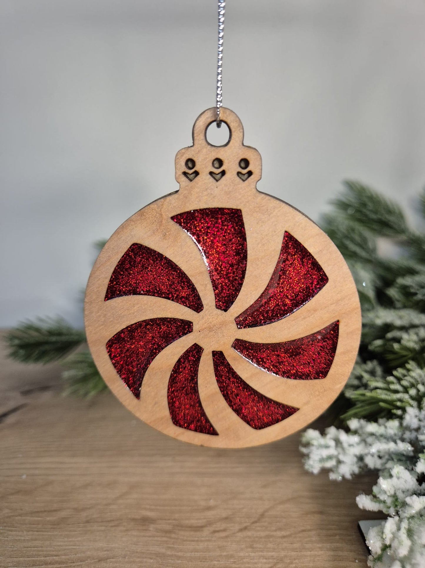 Resin and wood Christmas Tree Decoration