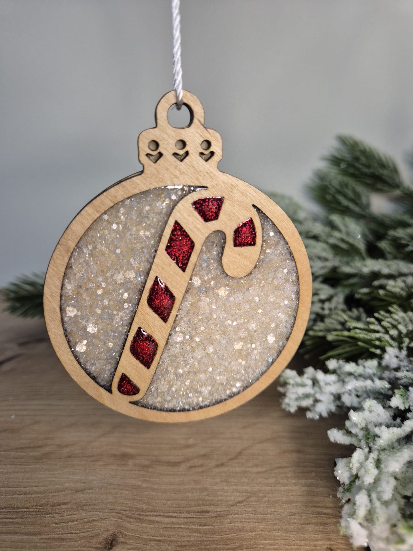 Resin and wood Christmas Tree Decoration