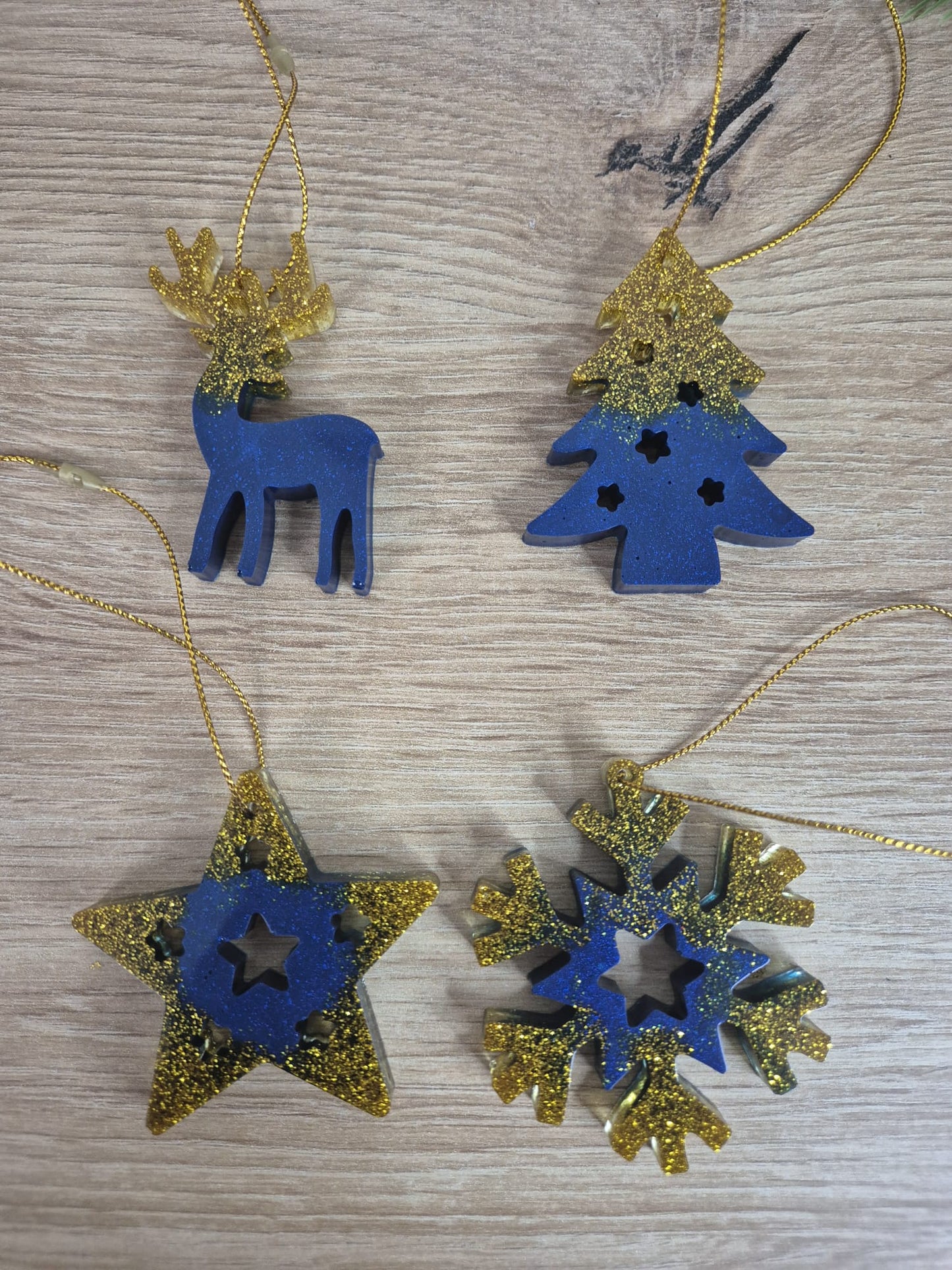 Resin Christmas Tree Set Decoration