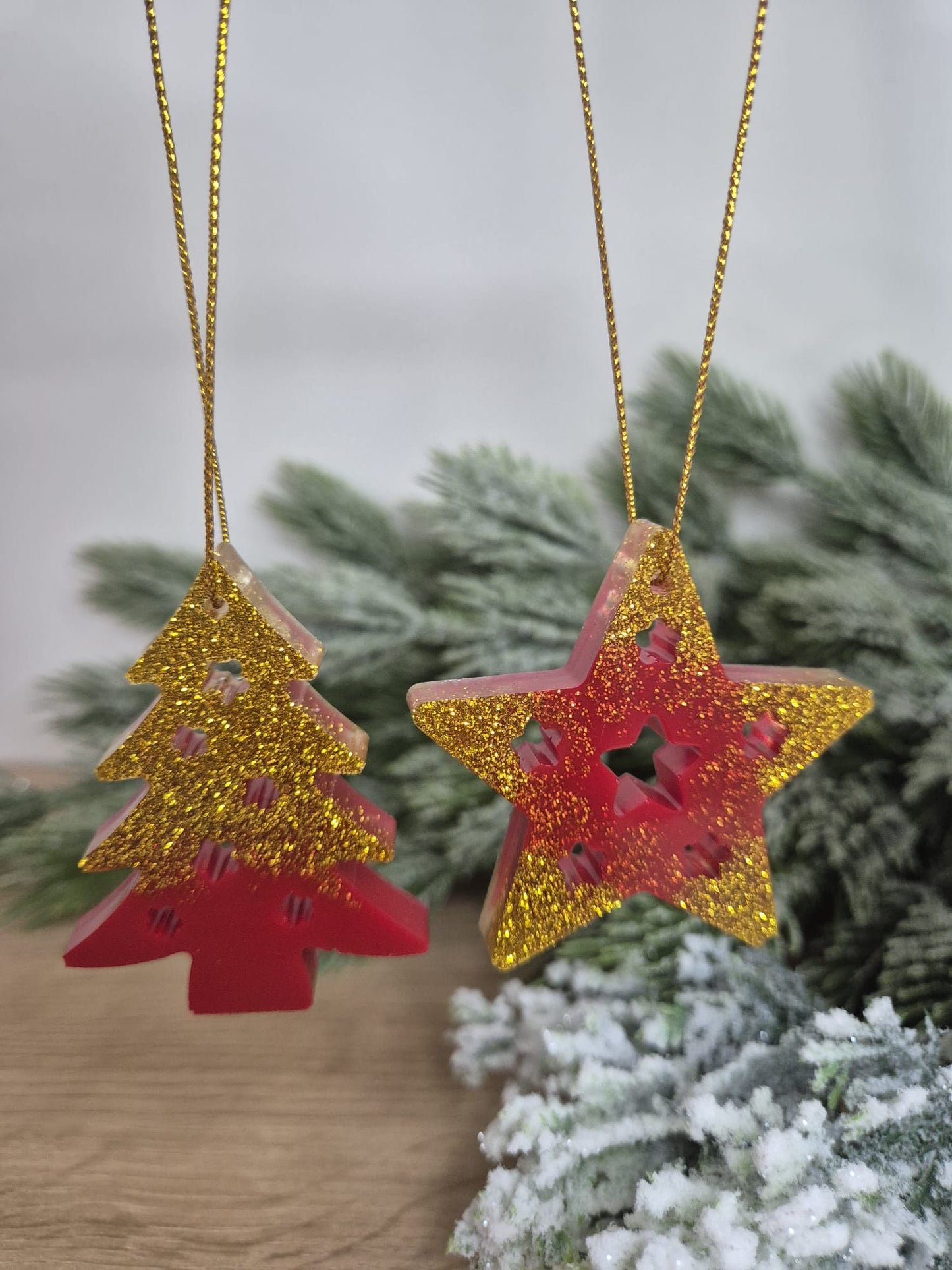Resin Christmas Tree Set Decoration