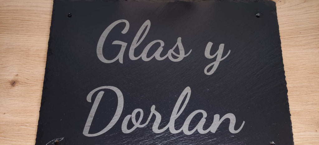 Slate Engraved House Sign