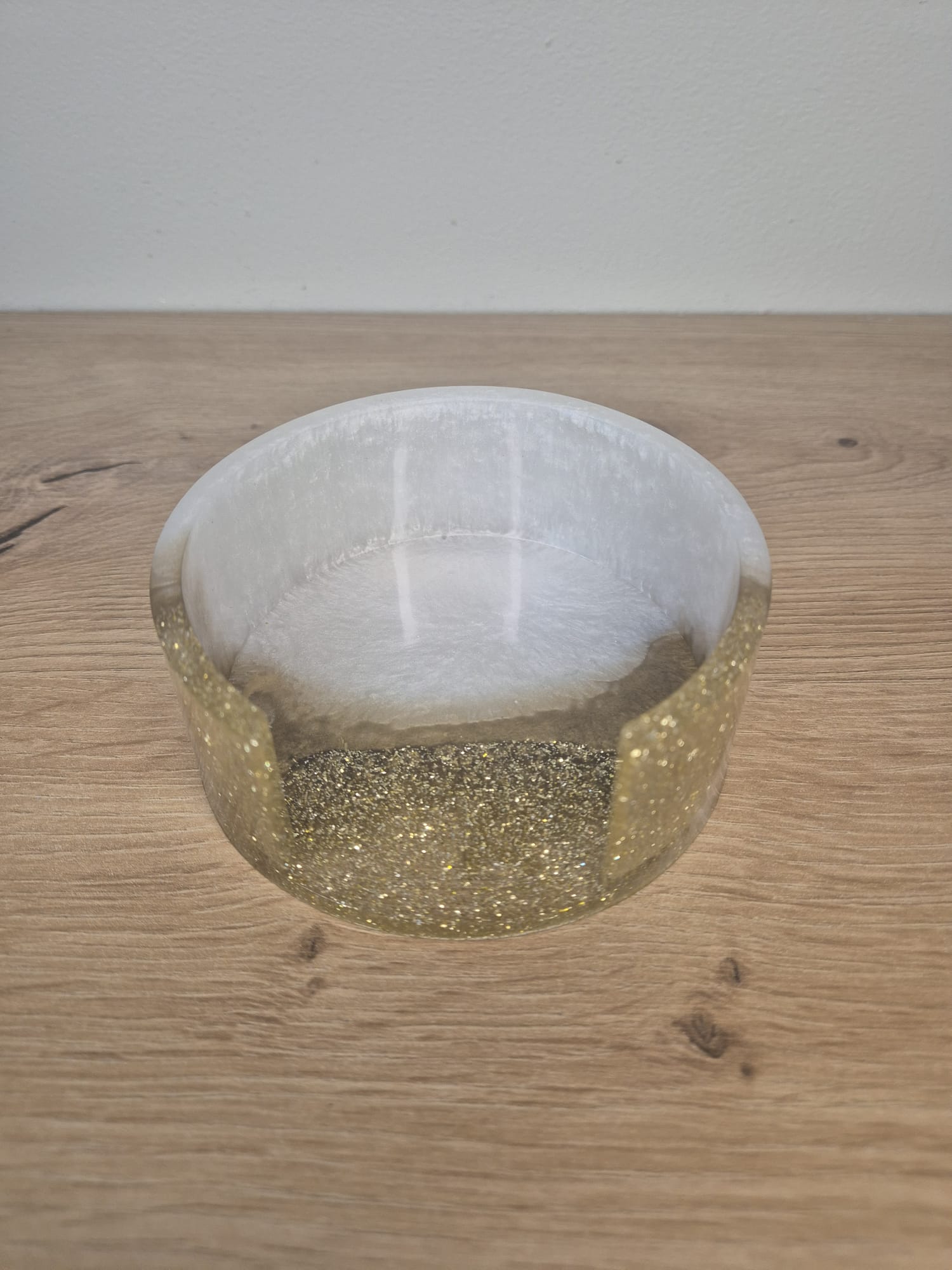 Set of resin coasters with stand