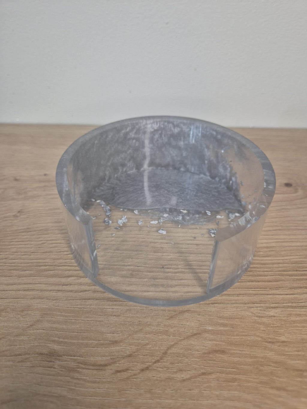Set of resin coasters with stand