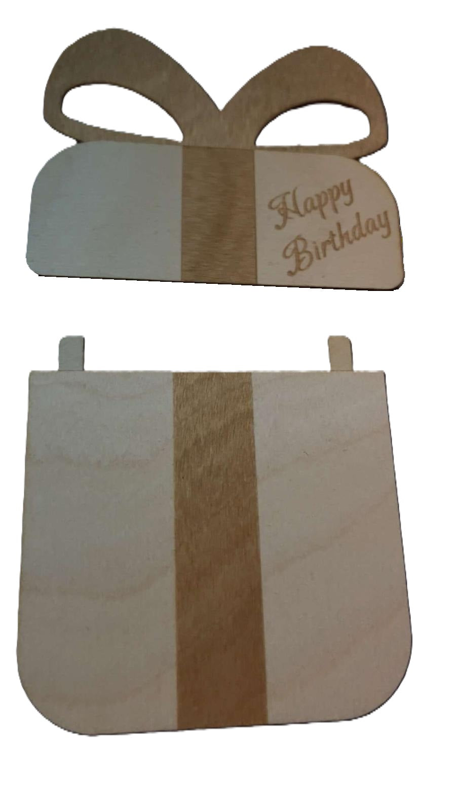 Wooden gift card holder box