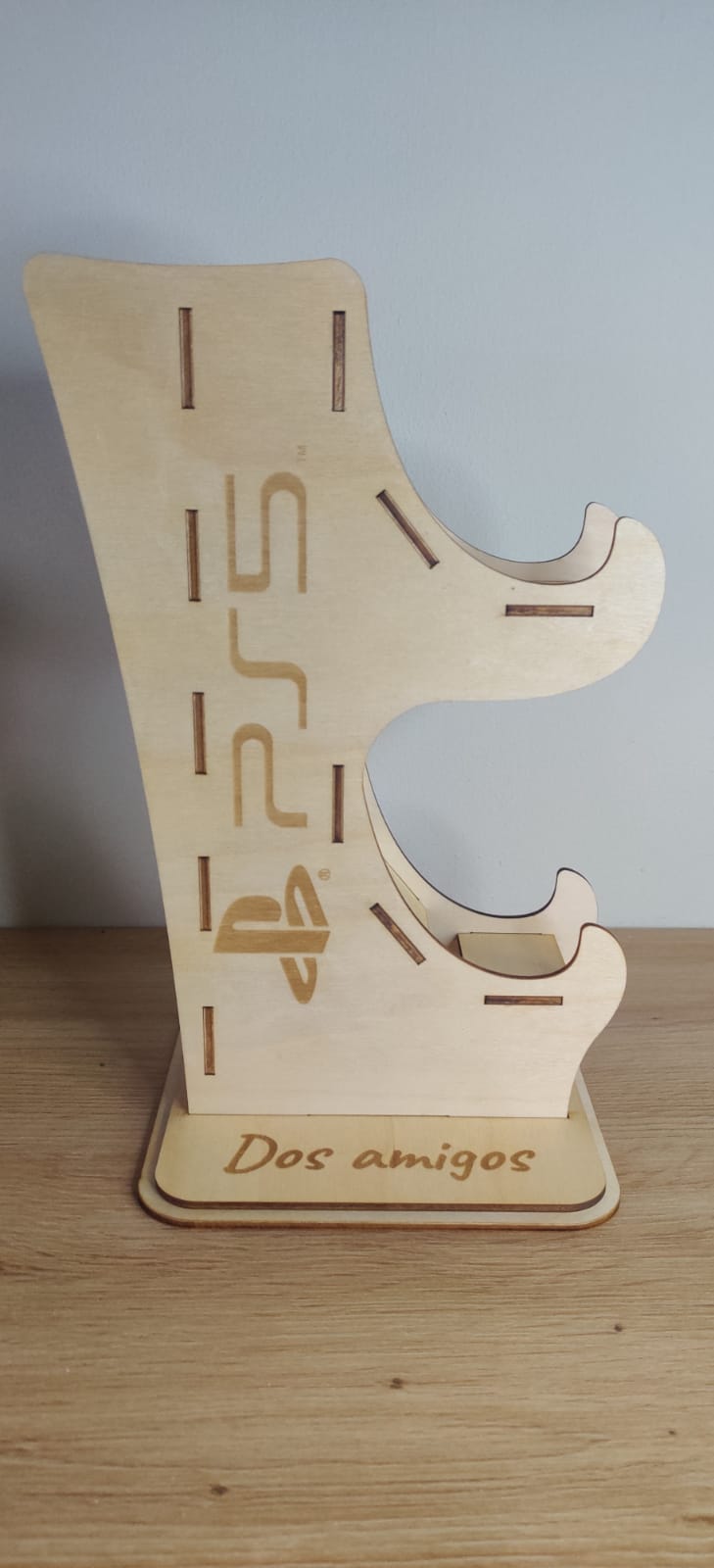 Wooden Stand for PS4 PS5 Xbox accessories - Controller and Headset stand