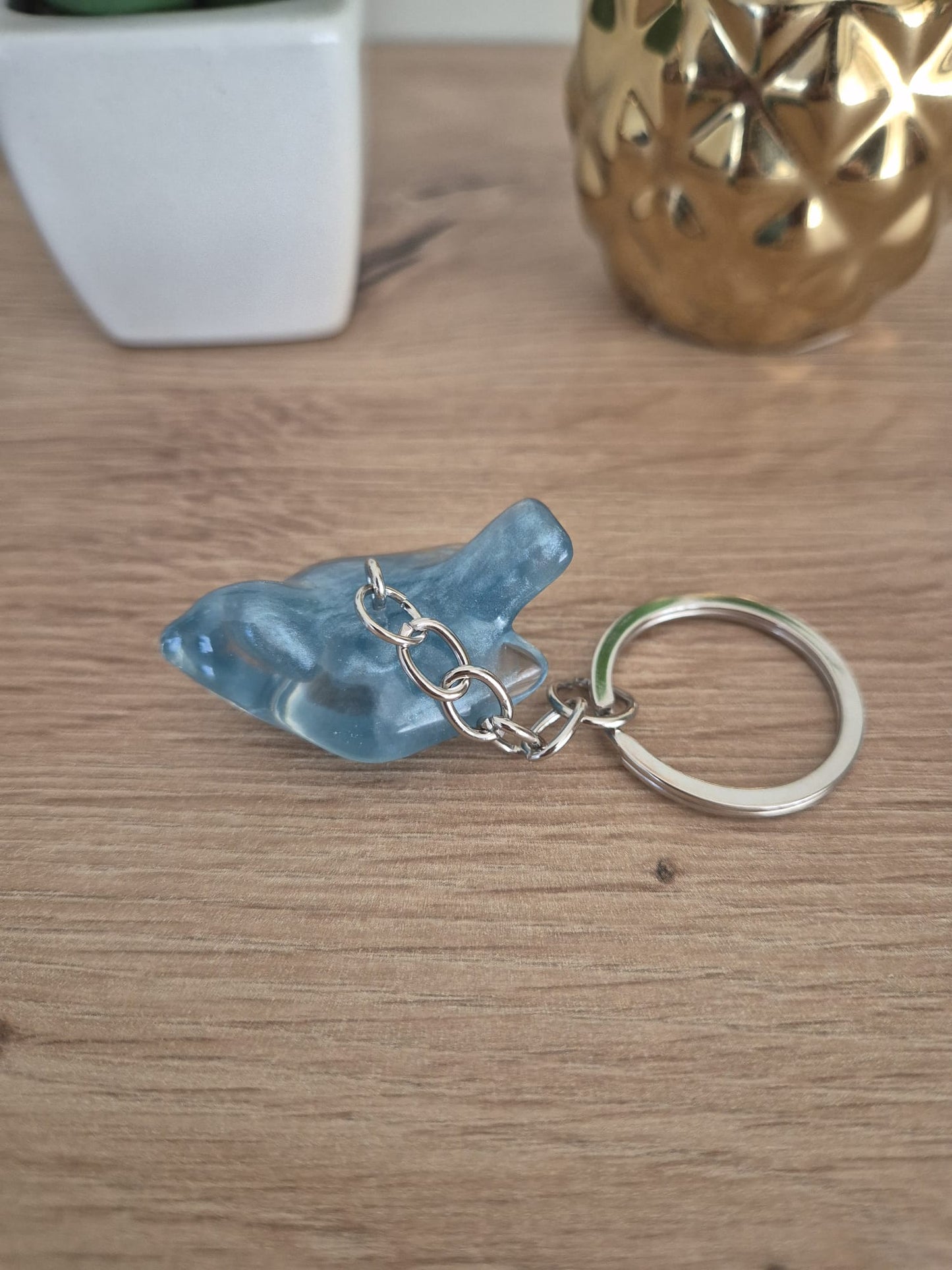 Resin Bird Keyring