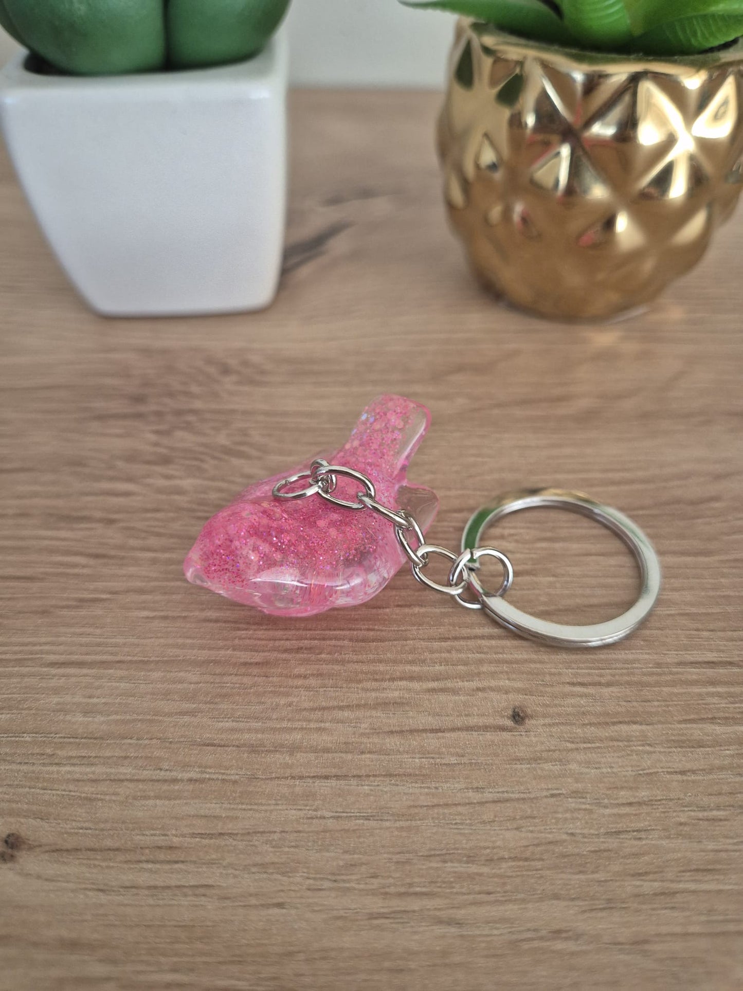 Resin Bird Keyring