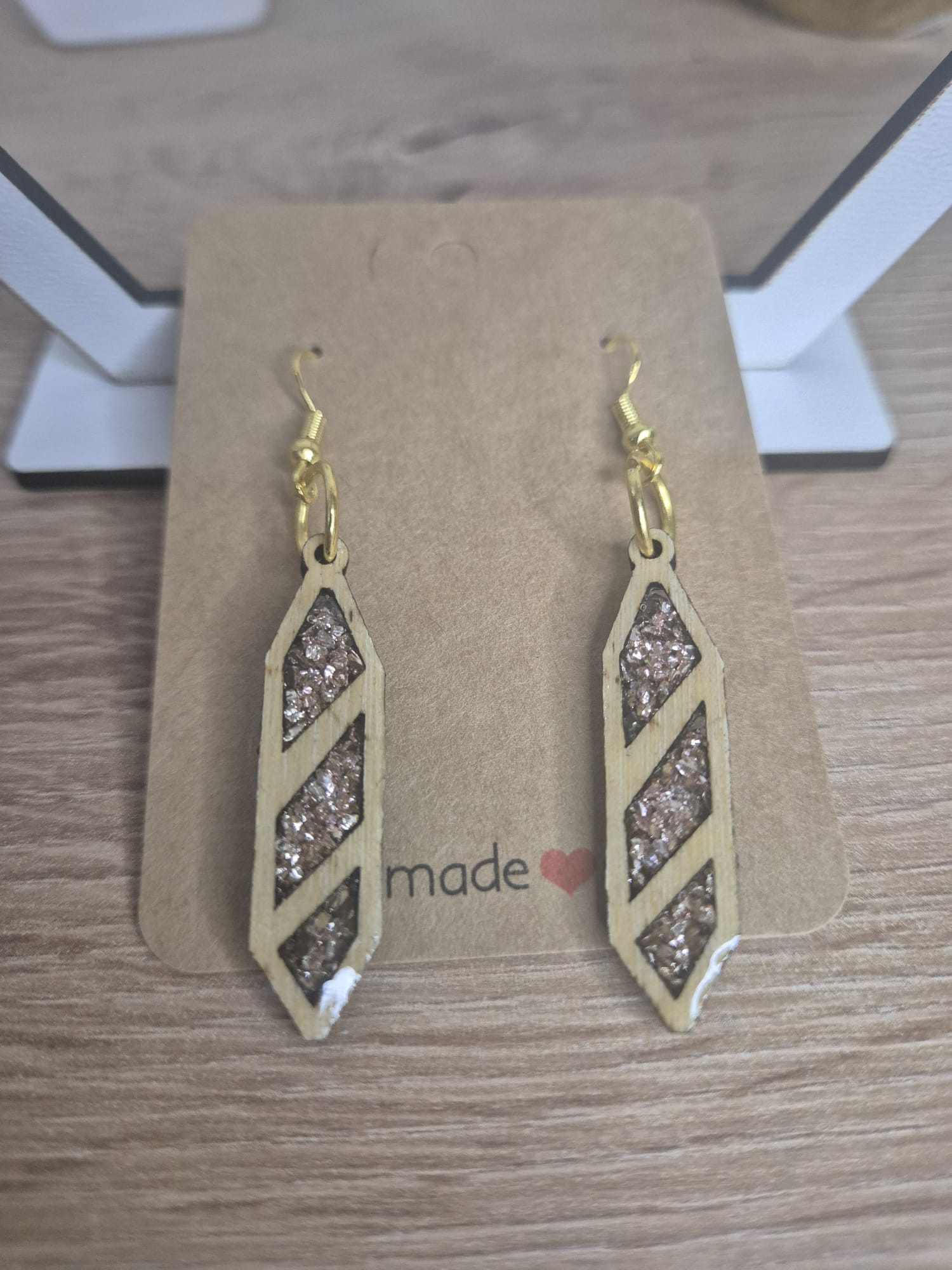 Resin Wooden earrings