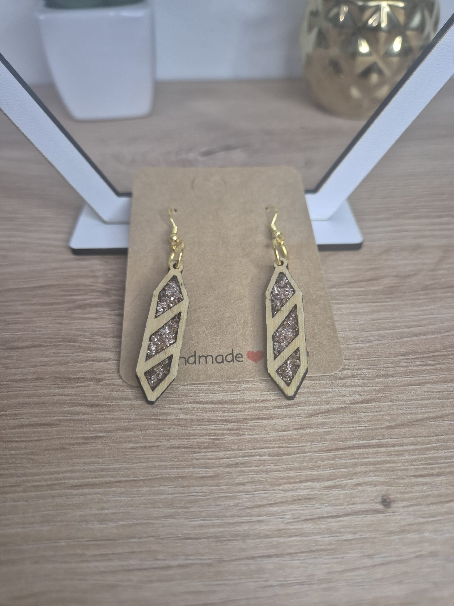 Resin Wooden earrings