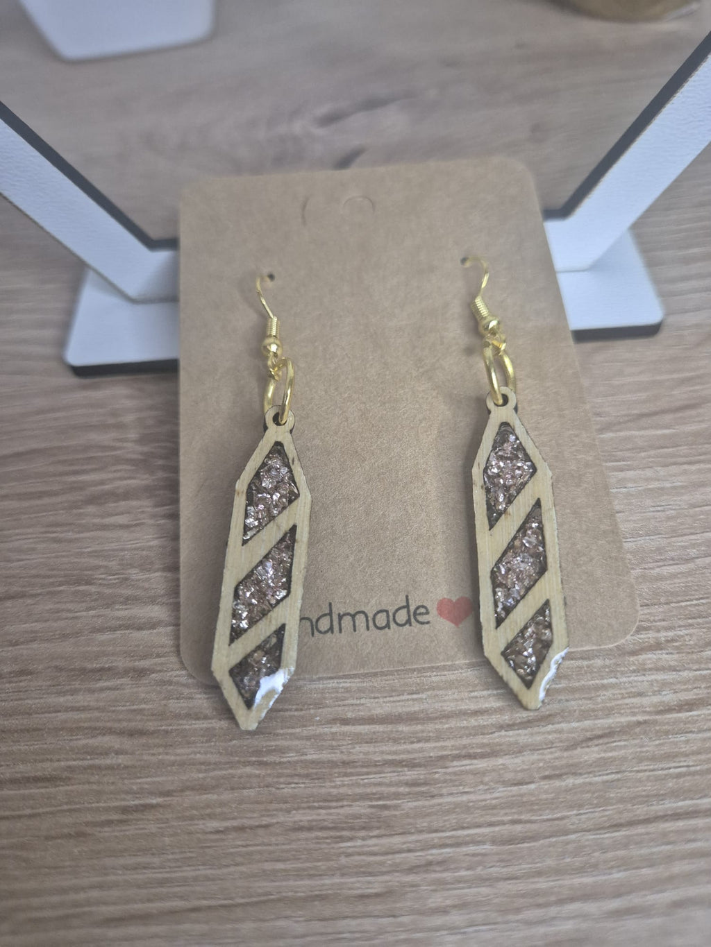 Resin Wooden earrings