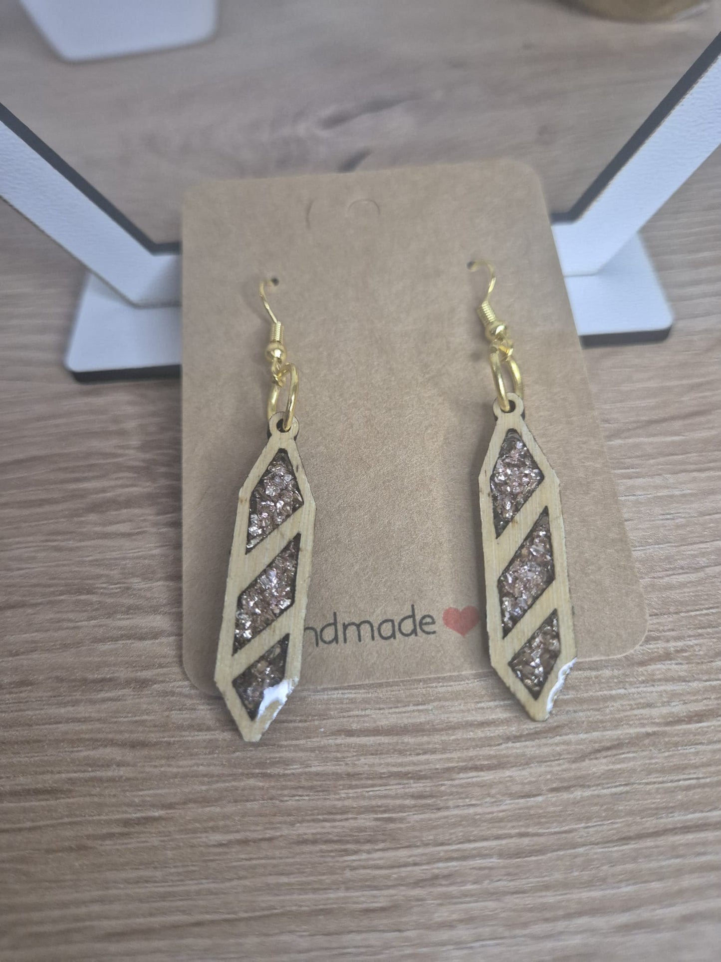 Resin Wooden earrings