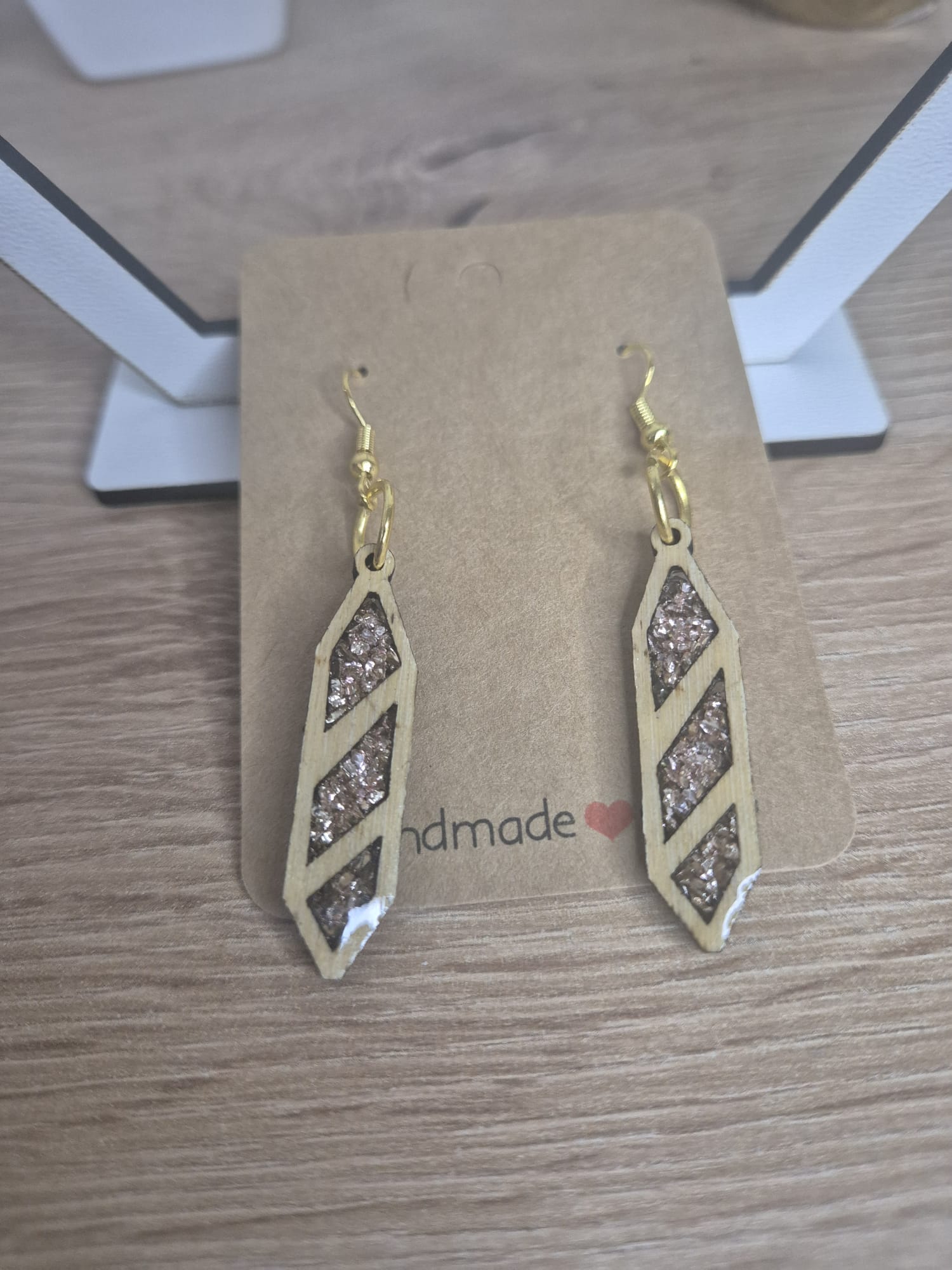 Resin Wooden earrings
