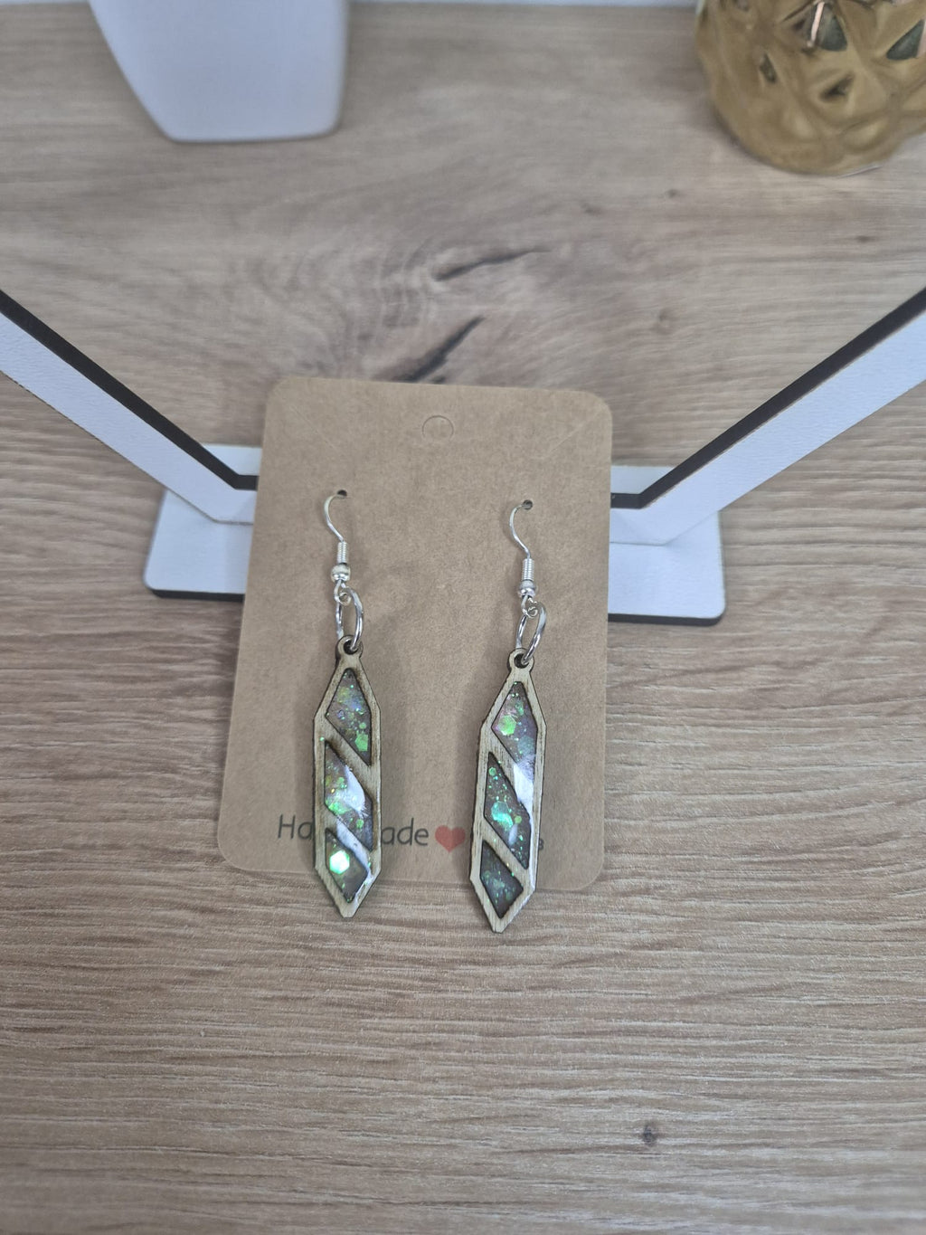 Resin Wooden earrings
